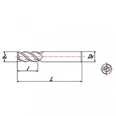 2 Flutes Carbide End Mill