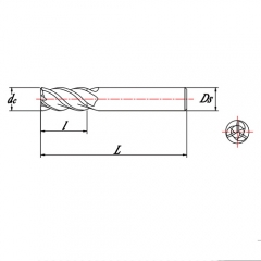 3 Flute Carbide End Mill