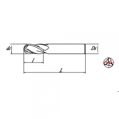 3 Flute Carbide Ball End Mill