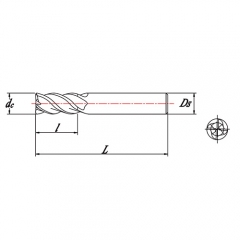 4 Flute Carbide End Mill