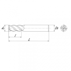 4 Flute Carbide End Mill