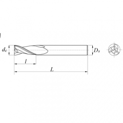 3 Flute Carbide End Mill