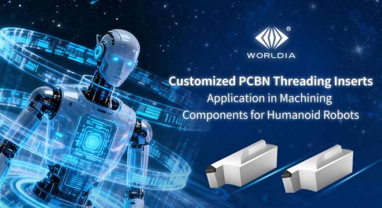 Worldia Customized PCBN Threading Inserts Application in Machining Components for Humanoid Robots_01