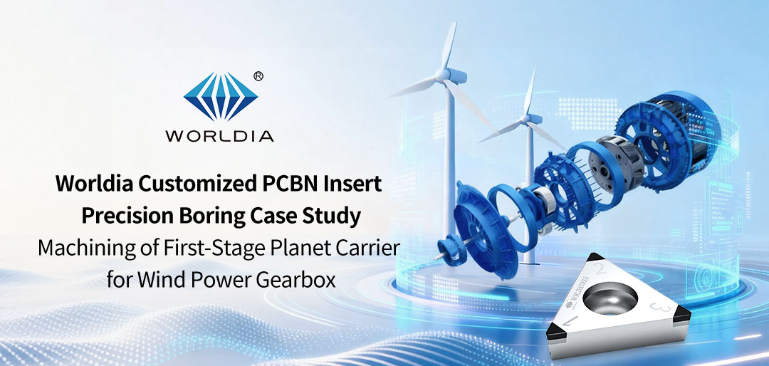 Worldia personnalisé PCBN Insert Precision Foring Case Study Machining of First-Stage Planet Carrier for Gearbox in Wind Power Industry_01